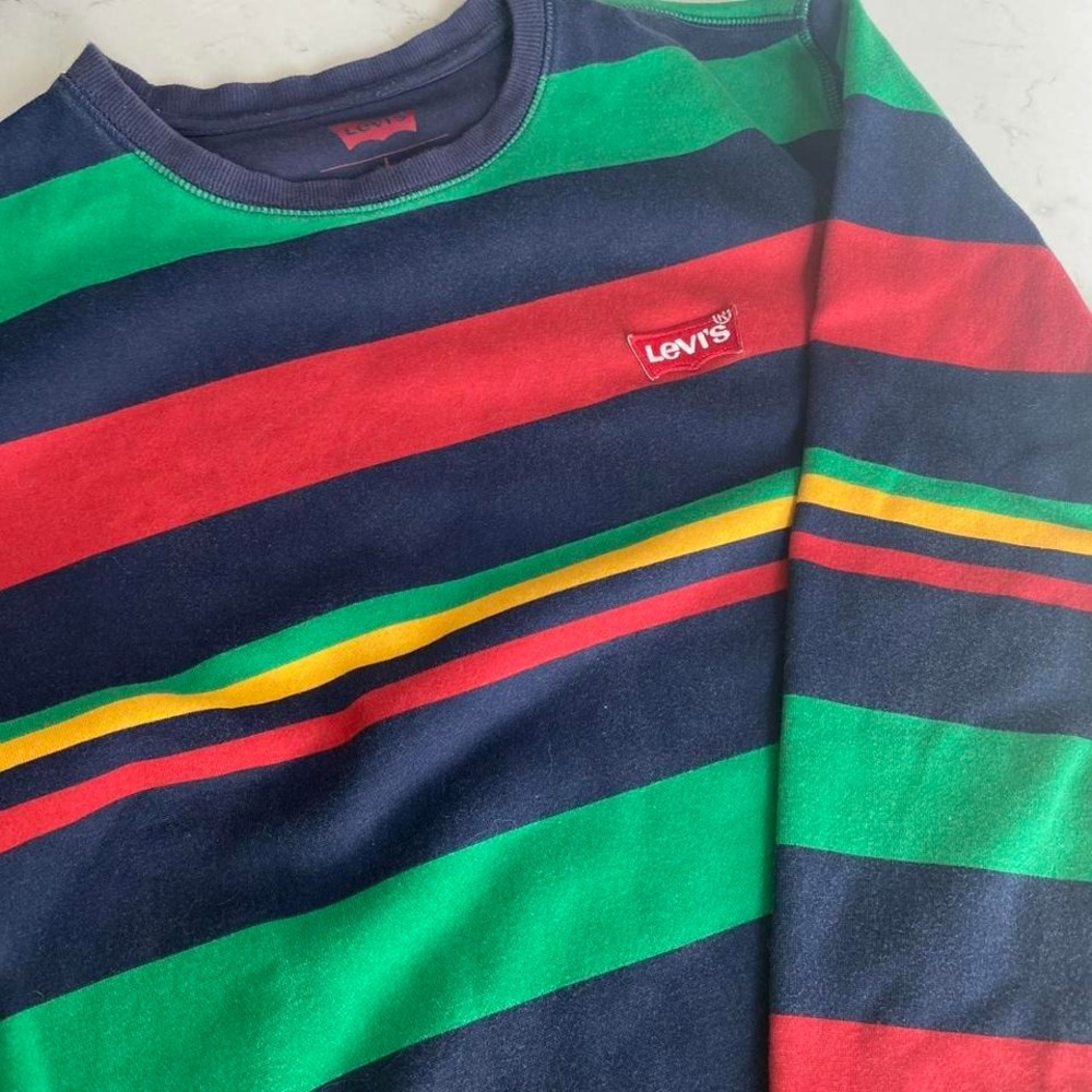 Levis Retro Multicolor sweathshirt mens size large excellent condition